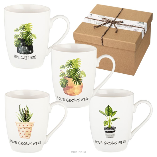 Zestaw prezentowy z kubkami porcelanowymi 