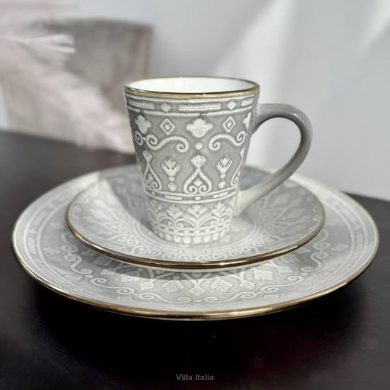 Zestaw śniadaniowy ceramiczny dla 1 osoby UNICO 124