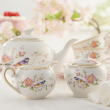 Serwis do herbaty na 6 osób porcelanowy Zestaw prezentowy BEL FIORE 12