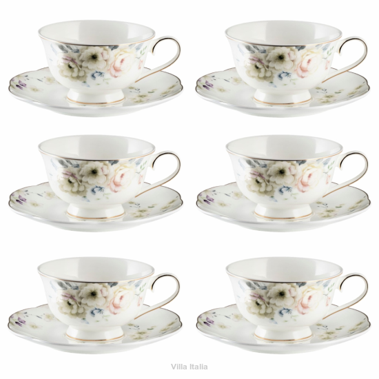 Komplet filiżanek porcelanowych Jenny - Villa Italia