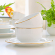 Talerzyk deserowy śniadaniowy 21,5 cm porcelanowy PLUS GOLD 7