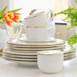 Talerzyk deserowy śniadaniowy 21,5 cm porcelanowy PLUS GOLD 6