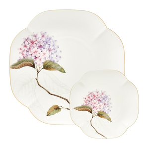 Zestaw do ciasta porcelanowy na 6 osób MAGIC BLOOMS