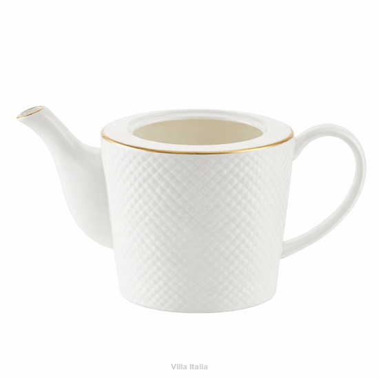 Dzbanek do herbaty porcelanowy bez przykrywki 1,3 litra BARI GOLD