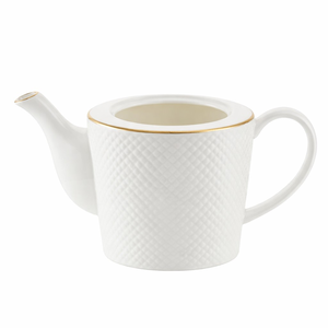 Dzbanek do herbaty porcelanowy bez przykrywki 1,3 litra BARI GOLD