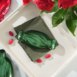 Talerzyk cukierek szklany 20 cm LOLLIPOP GREEN 3