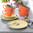 Talerzyk deserowy śniadaniowy 20cm BORNEO yellow-grey 6