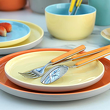 Talerzyk deserowy śniadaniowy 20cm BORNEO yellow-grey 2