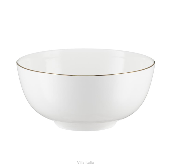 Miseczka śniadaniowa porcelanowa ze złotą obwódką