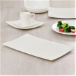 Półmisek prostokątny Talerz do ciasta porcelanowy 33 x 20 cm  MIAMI WHITE 1