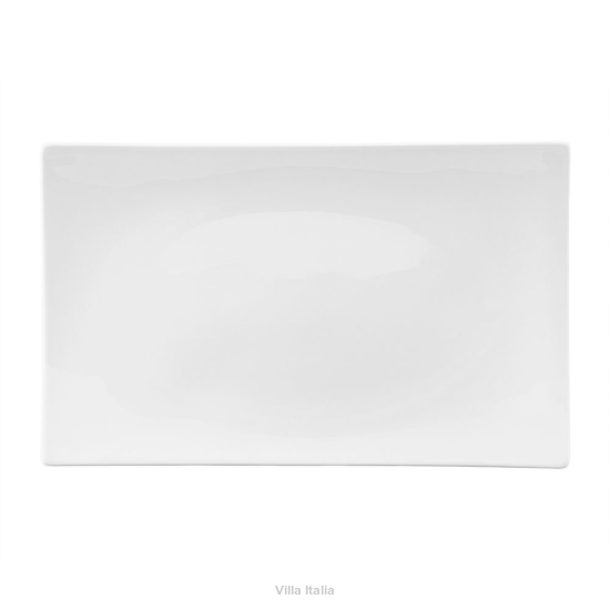 Półmisek prostokątny Talerz do ciasta porcelanowy 33 x 20 cm  MIAMI WHITE