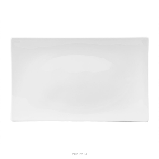 Półmisek prostokątny Talerz do ciasta porcelanowy 33 x 20 cm  MIAMI WHITE