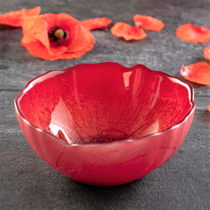 Miseczka szklana czerwona 15 cm MAK