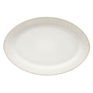 Półmisek porcelanowy 34 cm złota linia GOLDEN SAND