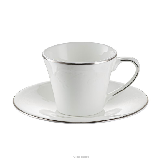 Filiżanka do espresso porcelanowa 100 ml ze spodkiem BIANCA 