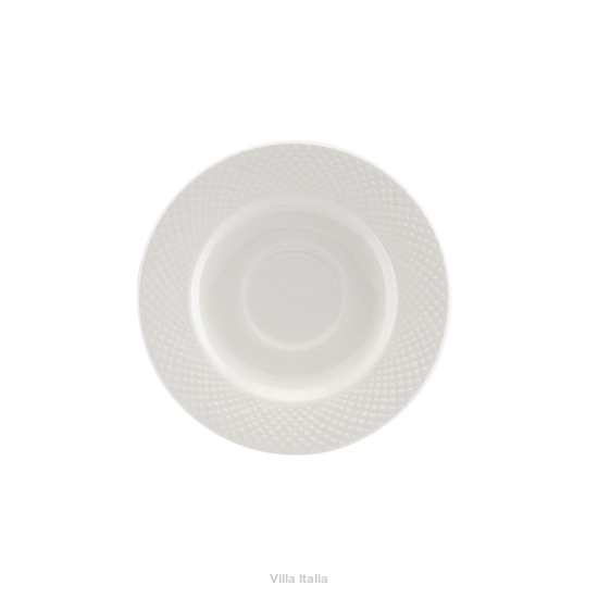 Spodeczek pod filiżankę do espresso z białej porcelany