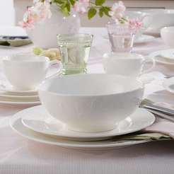 Serwis obiadowo kawowy porcelanowy na 12 osób VANESSA