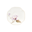 elegancki porcelanowy talerzyk do nakładania ciasta ręcznie dekorowany złotem