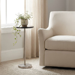 Stolik pomocniczy marmurowy 62 cm DIEGO Black 3