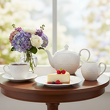 Serwis obiadowo kawowy na 6 osób porcelanowy GLORIETTA 25