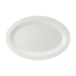 Półmisek owalny porcelanowy 32 cm ROMA white