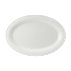 Półmisek owalny porcelanowy 32 cm ROMA white