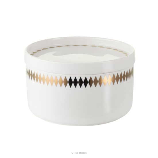 Miseczka porcelanowa 15 cm z przykrywką GAJA