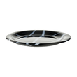 Talerzyk deserowy ze szkła topionego czarno biały 20 cm NEBBIA 1