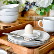 Zestaw śniadaniowy dla 2 osób porcelanowy PLUS PLATIN 5