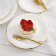 Talerzyk deserowy śniadaniowy 20 cm porcelanowy NAOMI GOLD 8
