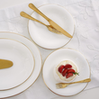 Talerzyk deserowy śniadaniowy 20 cm porcelanowy NAOMI GOLD 6