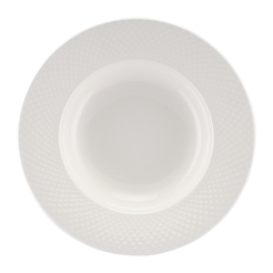 Talerz głęboki porcelanowy 23 cm BARI WHITE
