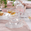 Szklana filiżanka do herbaty 200 ml ze spodkiem CARSO 5