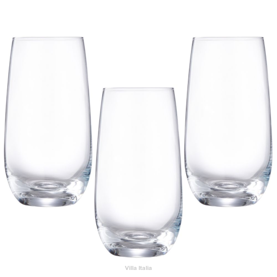 Szklanki do drinków 530 ml Zestaw szklanek wysokich 6 sztuk MIST