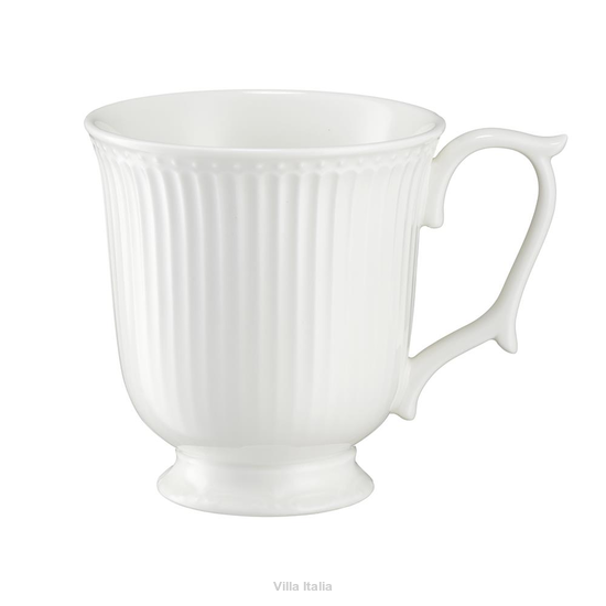 Elegancki kubek na stopce z porcelany wzmocnionej
