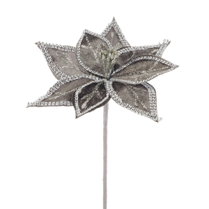 Kwiat gwiazda betlejemska platynowa 60 cm - sztuczne kwiaty