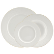 talerze obiadowe z eleganckiej porcelany kostnej