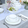 Talerz płytki porcelanowy platynowa linia 28 cm FLORIAN 4