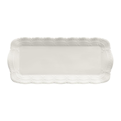 Półmisek prostokątny Talerz do ciasta porcelanowy 35 x 16 cm AURELIA