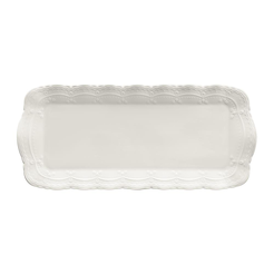 Półmisek prostokątny Talerz do ciasta porcelanowy 35 x 16 cm AURELIA