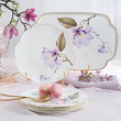 ekskluzywny porcelanowy talerz do ciasta w kwiaty Villa Italia