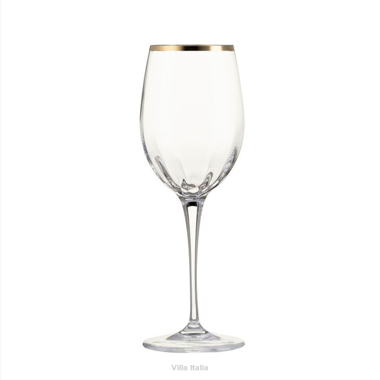 Elegancki kieliszek do białego wina ze szkła kryształowego