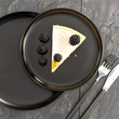Talerzyk deserowy czarny 21 cm BLACK ONYX 3