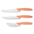 Komplet noży do sera do pomidora do pizzy 3sztuki KOLOR COLTELLI  1