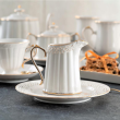 Serwis do kawy herbaty porcelanowy na 12 osób CLARA Gold Ivory 8