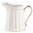 Serwis do kawy herbaty porcelanowy na 12 osób CLARA Gold Ivory 17