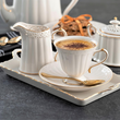Serwis do kawy herbaty porcelanowy na 12 osób CLARA Gold Ivory 2