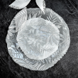 Talerzyk deserowy szklany 21 cm AMAZON Silver 2