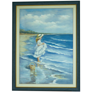 Obraz Dziewczynka nad morzem 50 x 70 cm