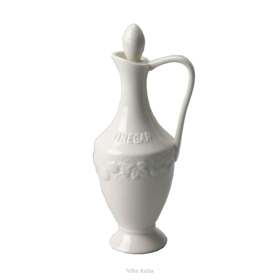 Butelka porcelanowa na ocet wys, 21 cm CLARA IVORY